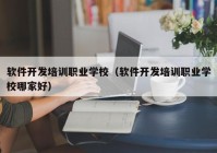 软件开发培训职业学校（软件开发培训职业学校哪家好）