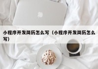 小程序开发简历怎么写（小程序开发简历怎么写）